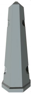 Цоколь 8-гранный композитный усиленный 1200